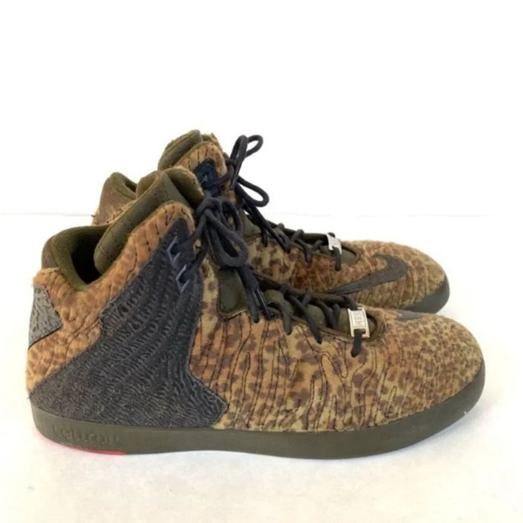 Nike Other - Nike LeBron NSW Lifestyle Leopard Dark Loden High Tops 9
